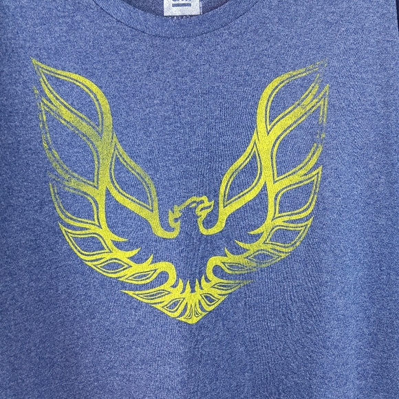 Pontiac Firebird Logo Men's T-Shirt 2XL Blue-Gray Graphic Print GM Licensed.  - Picture 3 of 9
